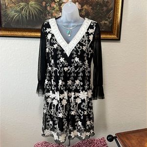 Young Essence Sheer Vintage Dress